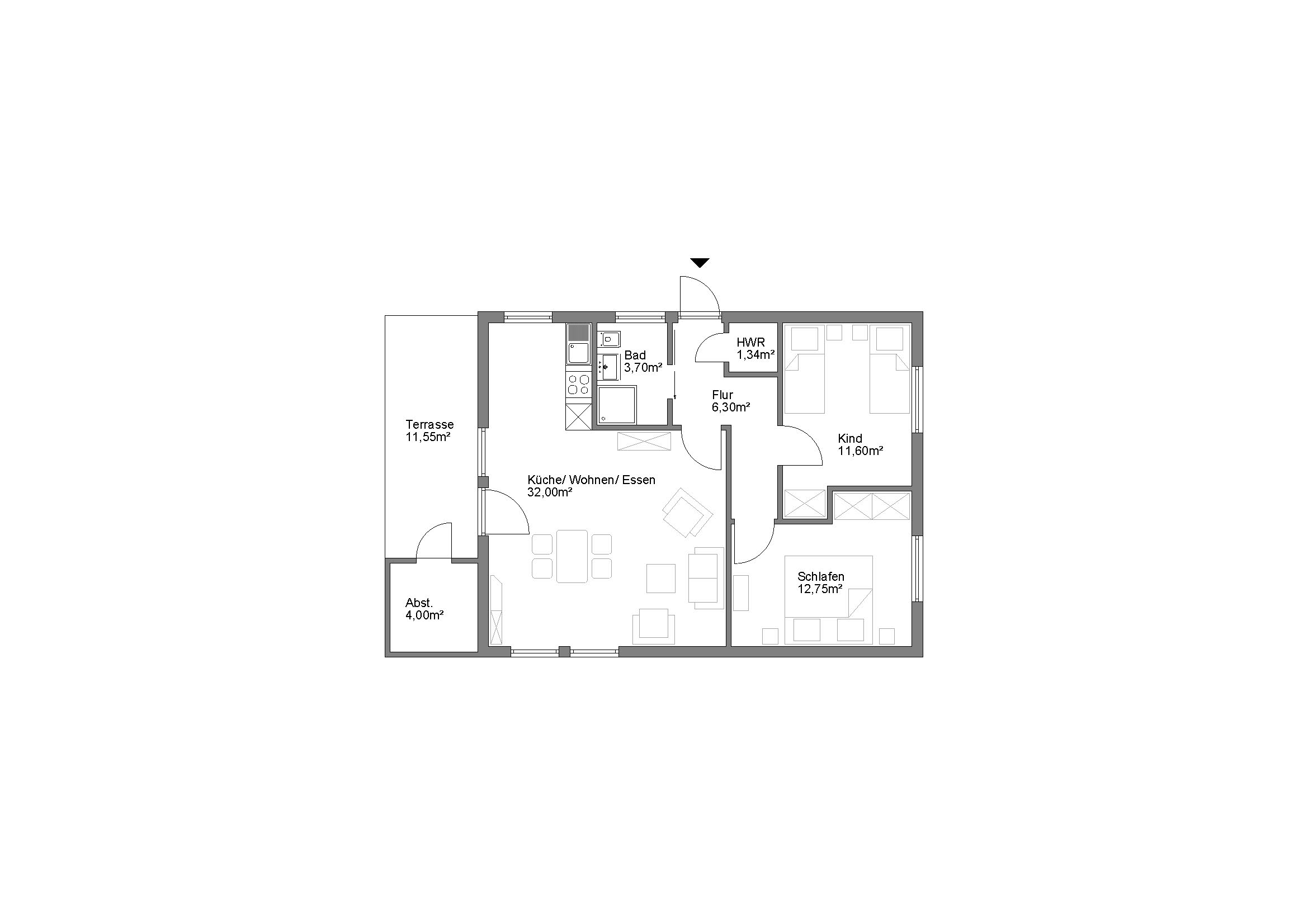 Grundriss Einfamilienhaus